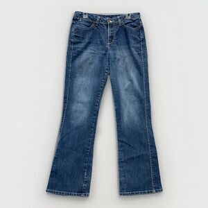 Aura by Wrangler Jeans Women's 32x29 Straight Leg Blue Denim Western